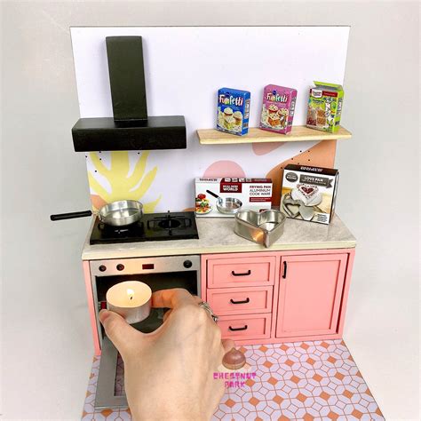 Miniature Kitchen That Works REAL 2in1 Baking & Cooking - Etsy