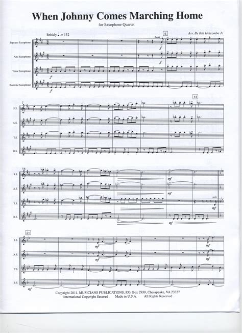 WHEN JOHNNY COMES MARCHING HOME