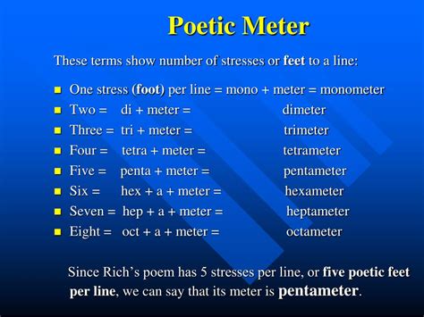 PPT - Poetic Meter PowerPoint Presentation, free download - ID:3684964