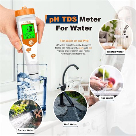 YINMIK Hydroponics EC pH Tester, Simultaneous Display pH India | Ubuy