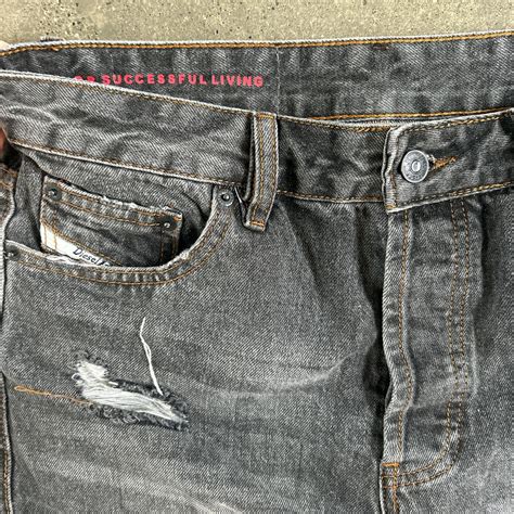 diesel d rise baggy jeans with distressing W30... - Depop