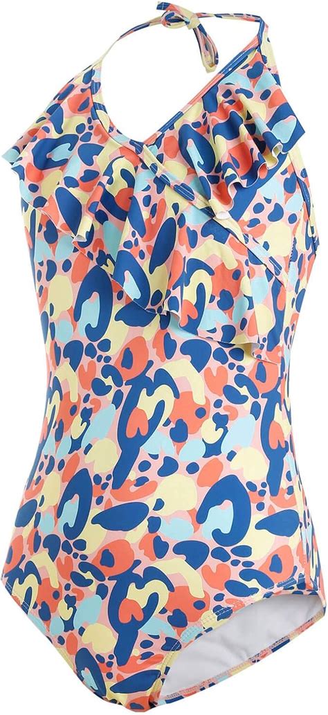 Buy AS ROSE RICH Girls Swimsuit - Girls One Piece Bathing Suits ...