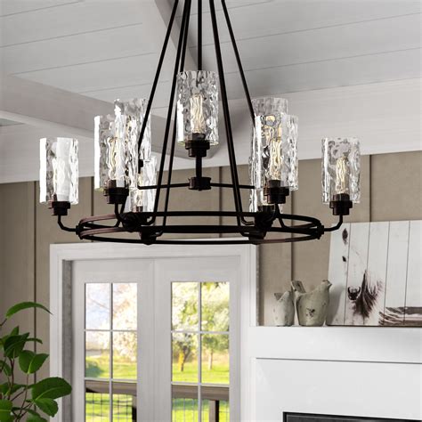 Laurel Foundry Modern Farmhouse Westhope 9-Light Shaded Tiered ...