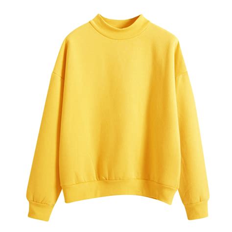 Yellow Essentials Hoodie, Cotton Hoodies for Women, Women Long Sleeve ...