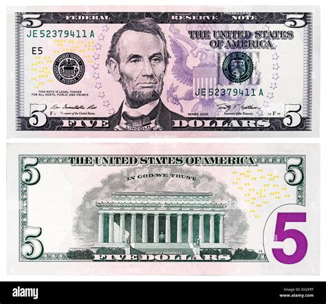 Abraham Lincoln 5 Dollar Bill Lue 2021 ABRAHAM LINCOLN FIVE DOLLAR