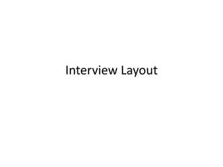 Interview Layout 的图像结果