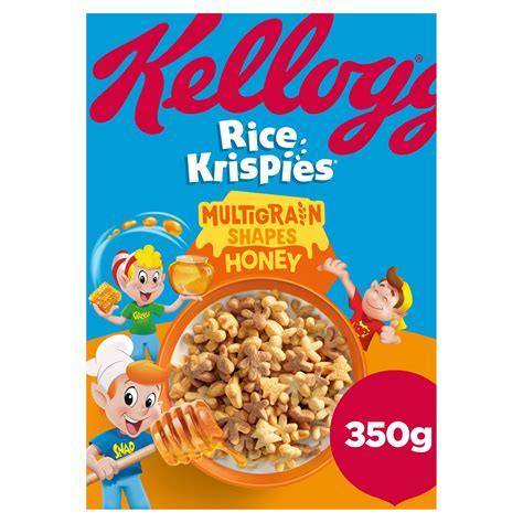 Kellogg's Rice Krispies Multigrain Shapes Honey 350g | Everyday ...
