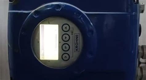 Digital smart water meter device close-up