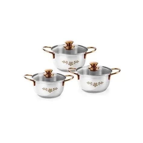 Wonderchef Gold Stanton Stainless Steel 3 piece Casserole in bulk for ...
