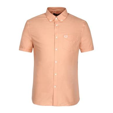 Buy Men Orange Solid Short Sleeve Casual Shirts Online at The ...