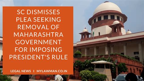 [Legal News] SC dismisses plea seeking removal of Maharashtra ...