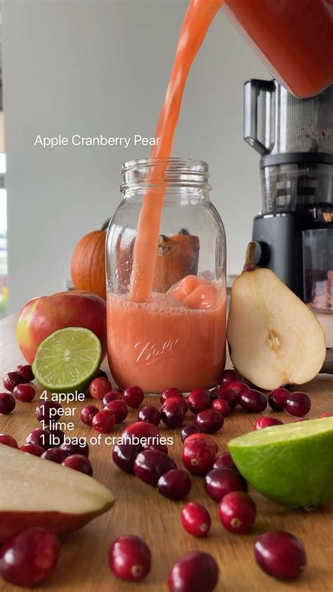 Apple cranberry pear juice recipe – Artofit