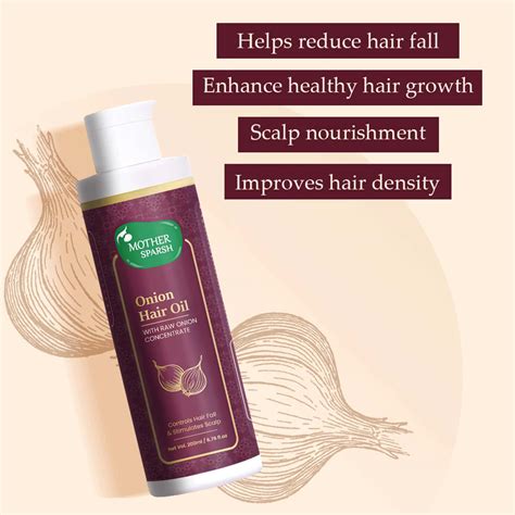 Buy MOTHER SPARSH ONION HAIR OIL WITH RAW ONION CONCENTRATE -200ML ...