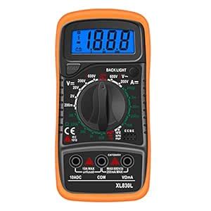 XL830L Handheld Digital Multimeter LCD Backlight Portable AC/DC ...