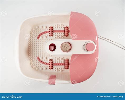 Vibrating Foot Massager on a White Background. Stock Image - Image of ...