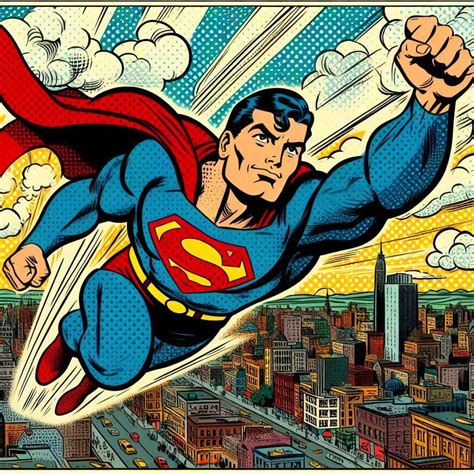 Superman in the style of a 1940s | Superman comic art, Superman comic ...