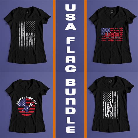 American Flag T-Shirt Design - MasterBundles