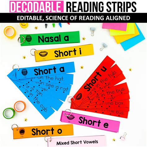 Decodable Words and Sentences Strips MEGA BUNDLE (Editable) - Science ...