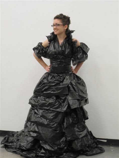 Recycled Dress Made Out Of Trash Bags