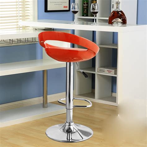 MAFFICK® Herbert Acrylic Swivel High Counter Bar Stool with Metal ...