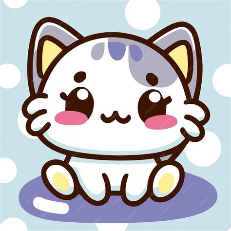 Premium Vector | Cute Cat illustration Cat kawaii chibi vector drawing ...