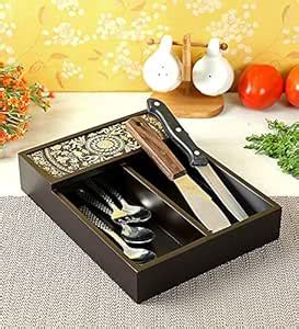 Reinvention Factory Cutlery Tray with Medallion Design : Amazon.in ...