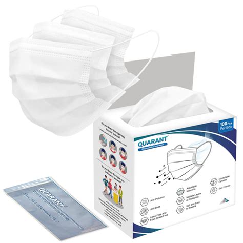 Quarant Surgical Face Masks for Men and Women - 3 Ply Masks, 4 Ply ...