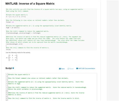 Image result for Square Matrix MATLAB