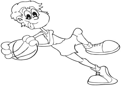 Silly Basketball Coloring Sheets