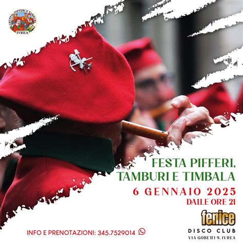 Festa Pifferi, Tamburi e Timbala - Epifania 2025, Fenice Disco Club ...