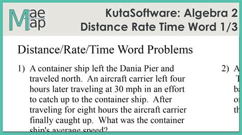 Image result for How to Do Distance Rate Time Problems