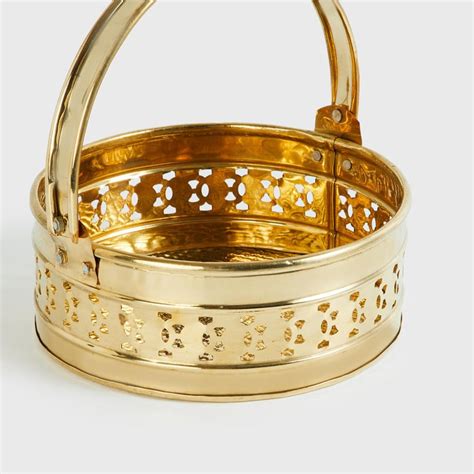 Buy Upasana Metal Pooja Basket from Home Centre at just INR 1299.0