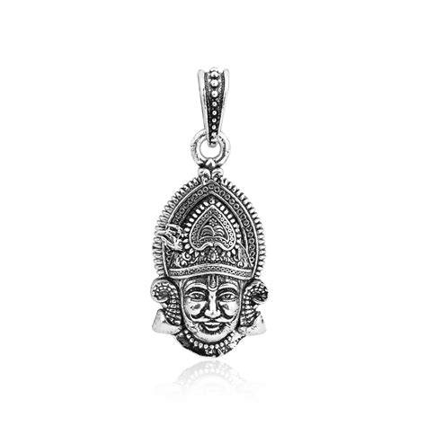 925 Silver Majestic Hanuman Face Pendant - Touch925 Silver Jewellery