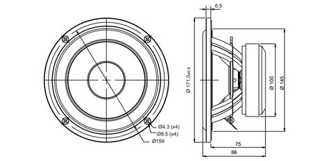 SB Acoustics SB17CRC35-8 6'' Woven Carbon Fiber Cone Woofer – Audiofy.in