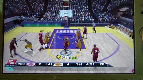 PSP NBA 2K10 Game Play - Lakers VS Cavs (HD)