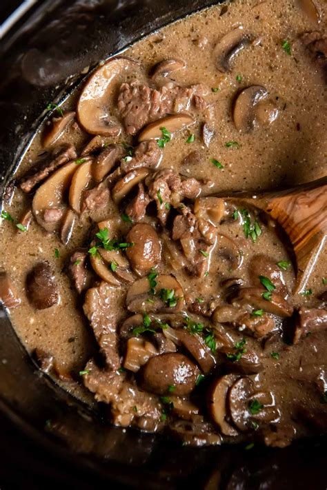 Crock Pot Beef Stroganoff - Kristine's Kitchen