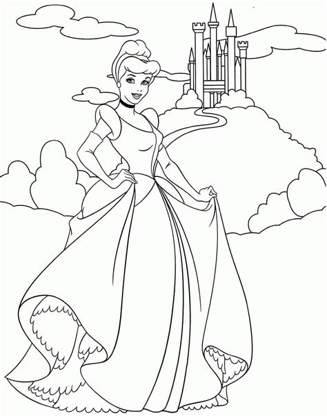 Free Cinderella Coloring Pages For Kids Coloring Pages