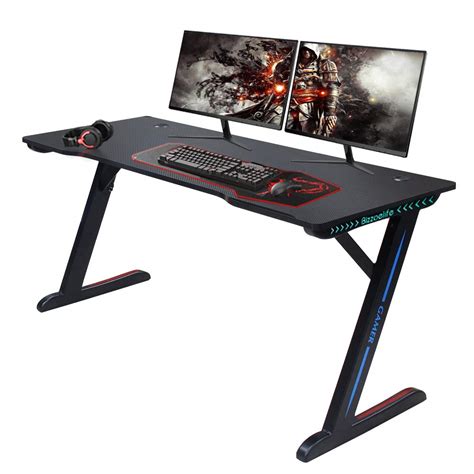 Buy Bizzoelife 60Inch Gaming Desk Large Computer Table - Ergonomic Z ...