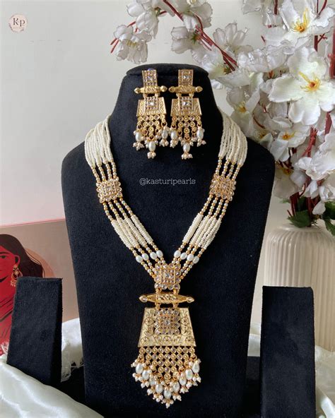 Aania Long Neckset – Kasturi pearls