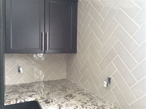 Herringbone Subway Tile Backsplash