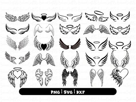 25 Angel Wings Svg Bundle Angel Wings Clip Art Wings Cut - Etsy Australia