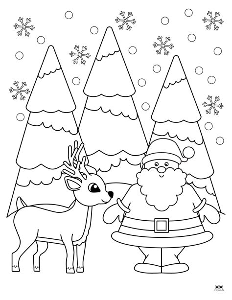 Reindeer Coloring Pages - 30 FREE Printable Pages | Printabulls
