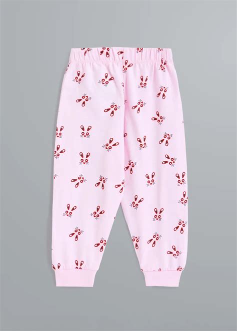 Shop Online 2-Pc Bunny Cotton Sleepwear Set at ₹224