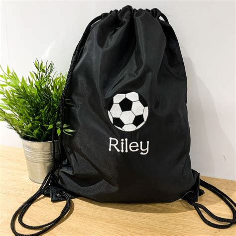 Personalised Football bag Soccer Drawstring Bag kids boot | Etsy