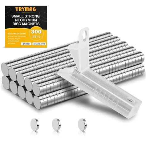TRYMAG Magnets, 3x1 300Pcs Tiny Magnets Mini Magnets India | Ubuy