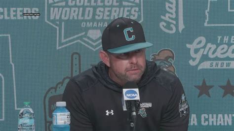 Coastal Carolina speaks after the 11-3 win over Louisville | wltx.com