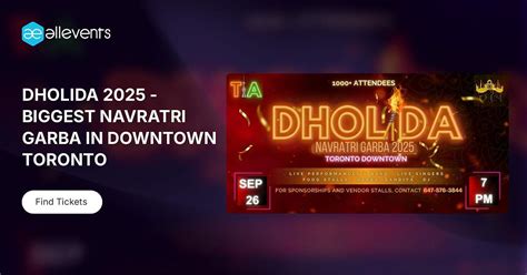 DHOLIDA 2025 - BIGGEST NAVRATRI GARBA IN DOWNTOWN TORONTO, The Parkdale ...