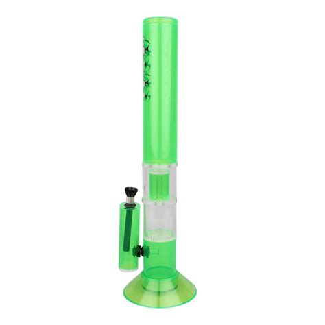 Buy pegs'N'pipes 16 Inches Green Acrylic Honeycomb & Percolator Bong ...