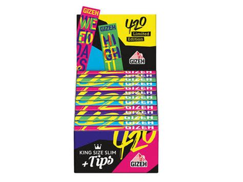 Gizeh 420 Edition King Size Slim + Tips – THE ROLL N' PUFF