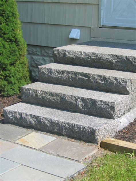Granite Steps | Patio steps, Front porch stone steps, Garden stairs